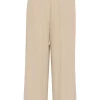 Kaffe KAmilla cropped wide pants, beige