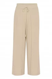 Kaffe KAmilla cropped wide pants, beige