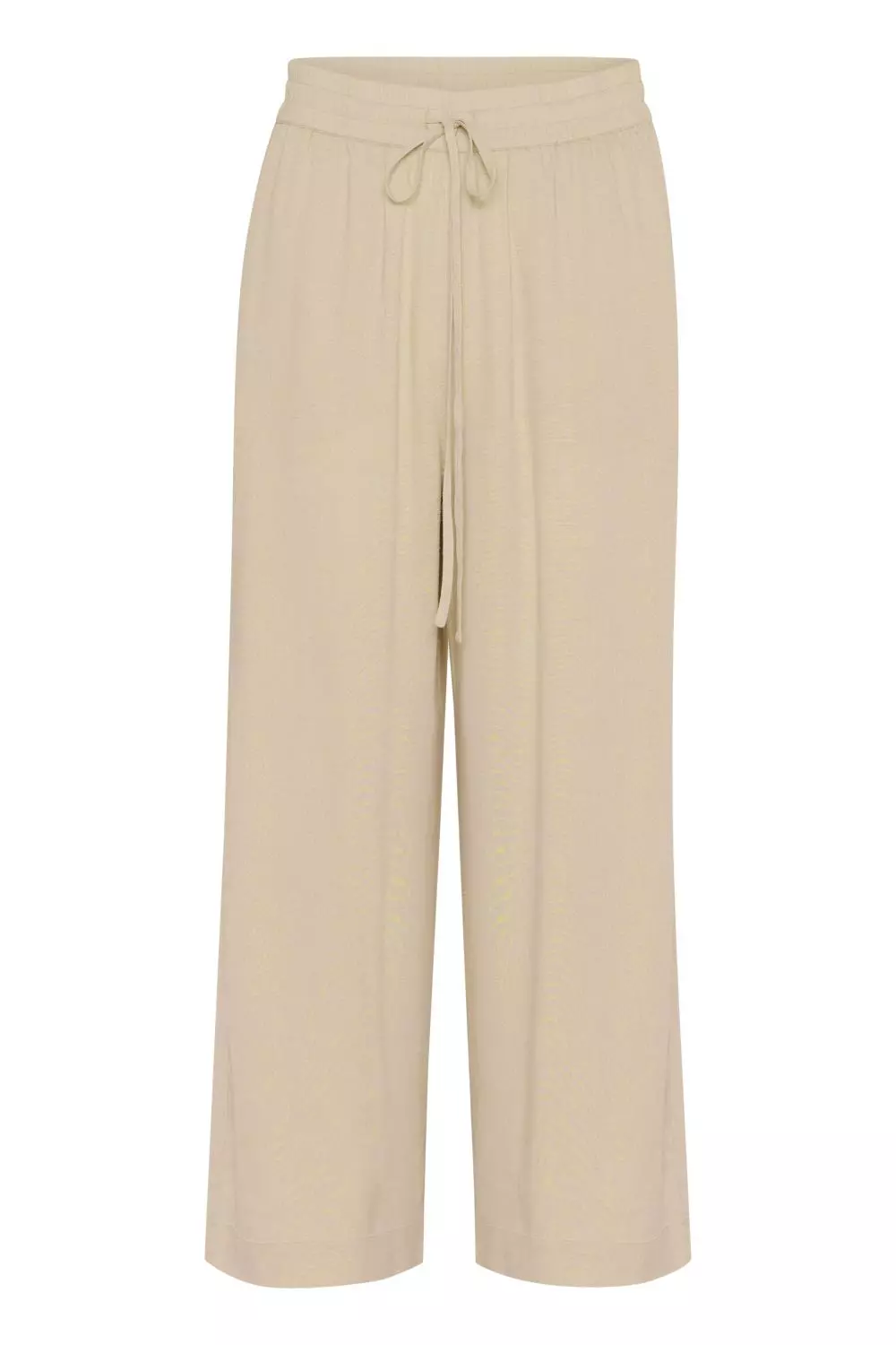 Kaffe KAmilla cropped wide pants, beige
