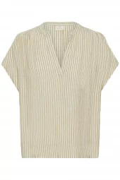Kaffe KAmilla Wing s/l Blouse, beige/hivt