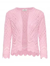 JDY Sun 3/4 Cropped Cardigan knt, rosa