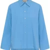 My Essential Wardrobe Sunna Boxy Shirt 2.0, blå