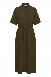 My Essential Wardrobe Dias SS Boxy Shirtdress, grønn