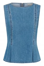 My Essential Wardrobe Lara Top, denimblå