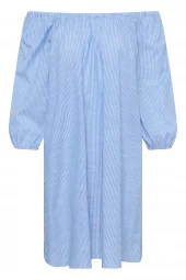 My Essential Wardrobe Skye Dress, blå/hvit stripete
