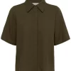 My Essential Wardrobe Dias SS Boxy Shirt, grønn