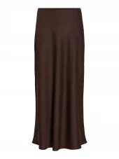 Vila Viellette HW Midi Skirt, brun