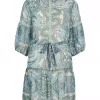 Vila Vipraya Printed Short Dress, blå