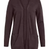 Vila Viril open L/S knit cardigan, brun