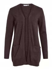 Vila Viril open L/S knit cardigan, brun