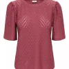 JDY Carla Cathinka s/s Top, burgunder