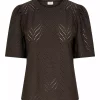 JDY Carla Cathinka s/s Top, brun