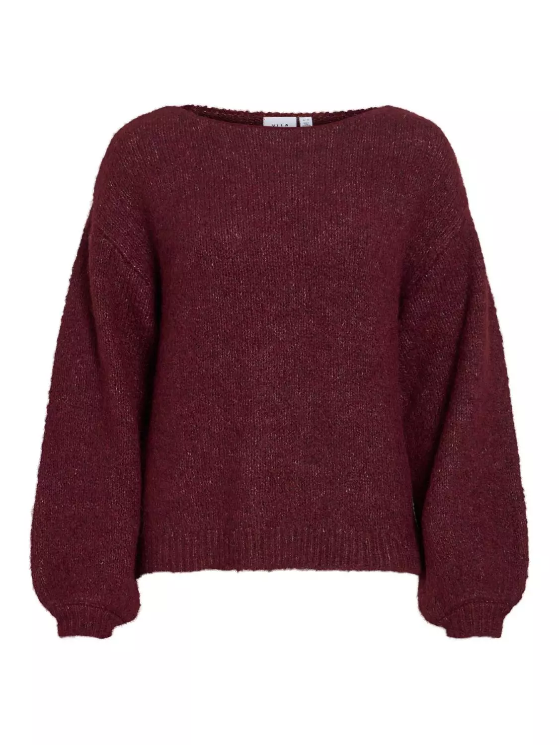 Vila Marley l/s Knit Pullover, burgunder