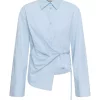 My Essential Wardrobe Bella Shirt, lysblå stripet