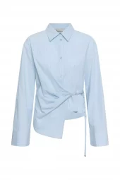 My Essential Wardrobe Bella Shirt, lysblå stripet