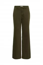 My Essential Wardrobe Pant Wide Lala 149, olivengrønn