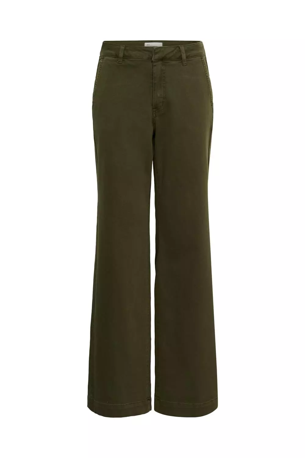 My Essential Wardrobe Pant Wide Lala 149, olivengrønn