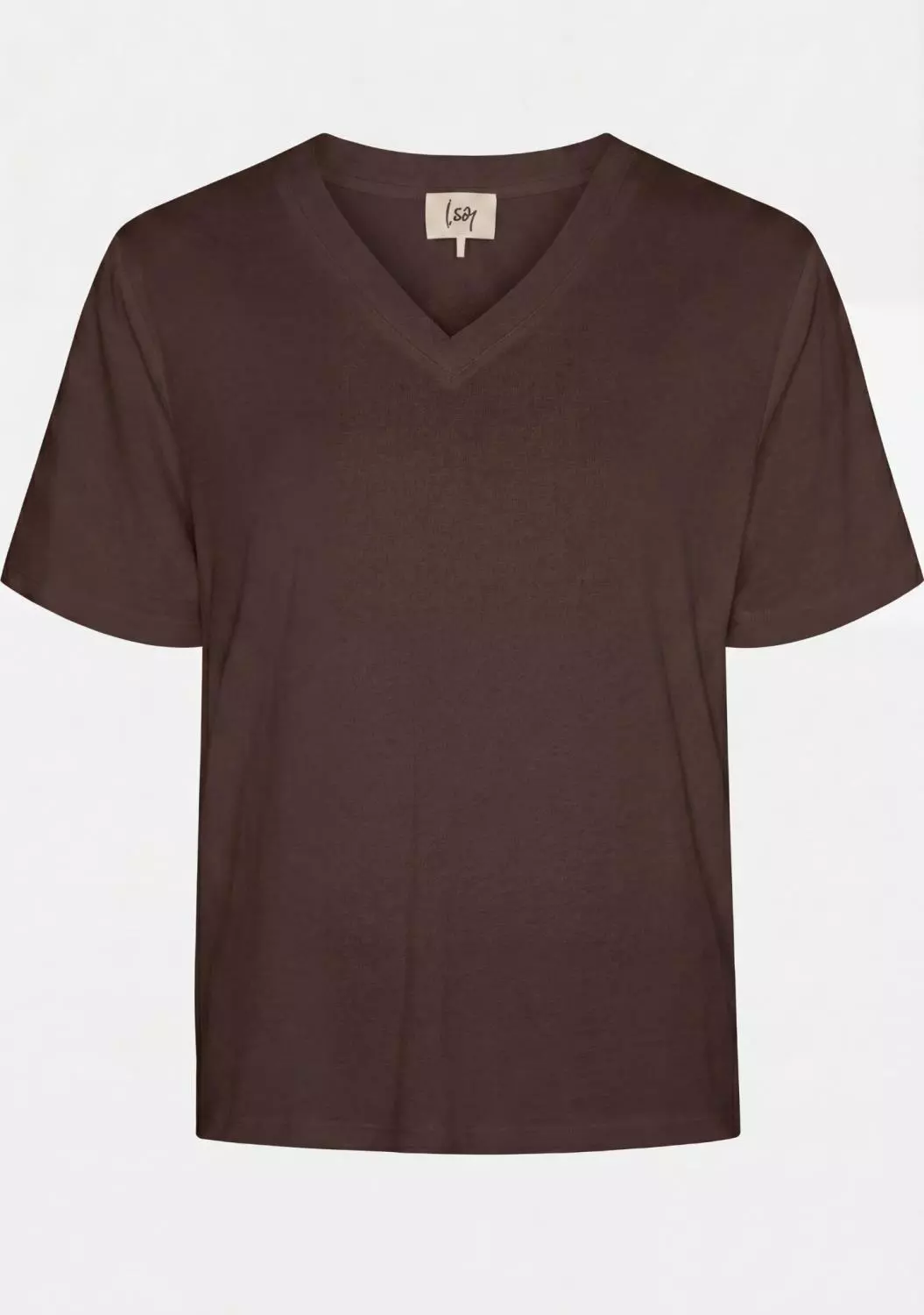 Isay Nugga Basic V-neck T-shirt, brun