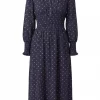 Isay Naomi V-neck Dress, marineblå
