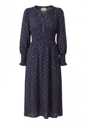 Isay Naomi V-neck Dress, marineblå