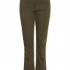 Isay Long Highwaist Chino, mosegrønn
