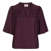 Isay Nova s/s Blouse, lilla