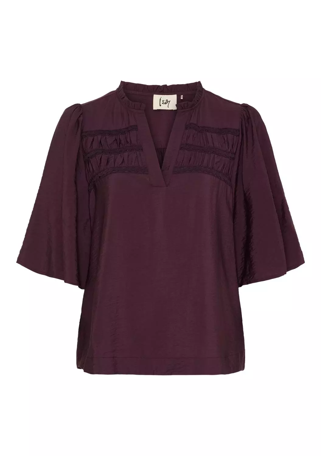 Isay Nova s/s Blouse, lilla