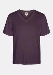 Isay Nugga Basi V-neck T-shirt, augergine