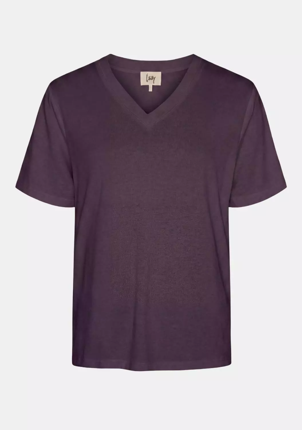 Isay Nugga Basi V-neck T-shirt, augergine