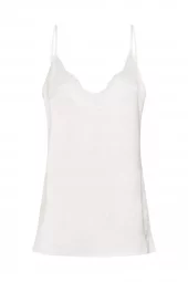 My Essential Wardrobe Brenda Lace Long Top, hvit