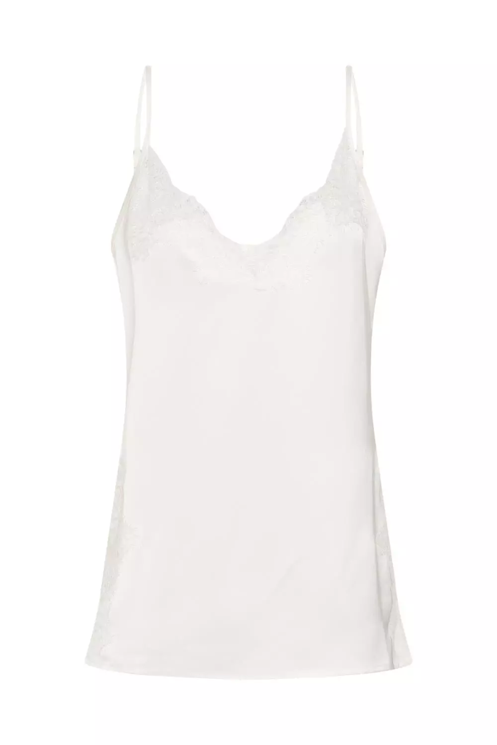 My Essential Wardrobe Brenda Lace Long Top, hvit
