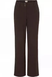 Isay Firenze Wide Pant, mørk brun
