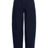 My Essential Wardrobe Lucy barrel jeans, mørk denimblå