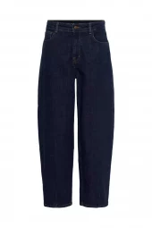 My Essential Wardrobe Lucy barrel jeans, mørk denimblå