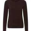 Part Two Nemajas T-shirt, langermet topp, brun