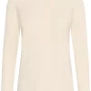 Part Two Nemajas T-shirt, langermet basic, beige