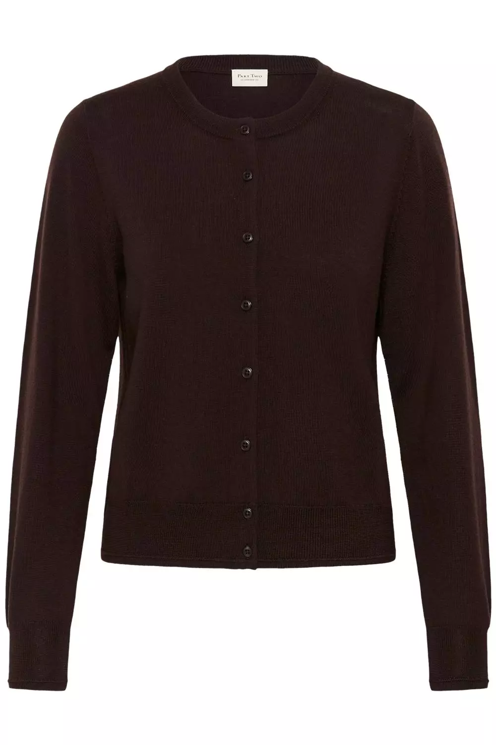 Part Two Noelani Cardigan, ull, brun