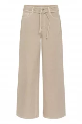 My Essential Wardrobe Karo Wide Jeans, beige