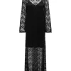 JDY Silvia L/S Lace maxi Dress, blondekjole sort
