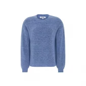 Soft Rebels Allison Knit, blå melert