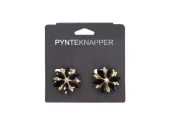 Intex Scandia Skjorteknapp m/strass, sort