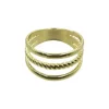 Intex Scandia Skjerf ring m/3 ringer, gull