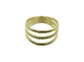 Intex Scandia Skjerf ring m/3 ringer, gull