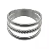 Intex Scandia Skjerf ring m/3 ringer, sølv