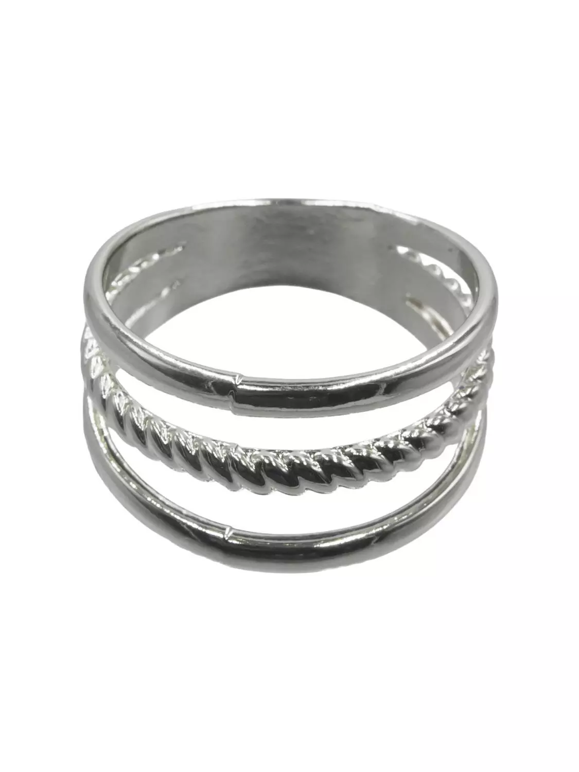 Intex Scandia Skjerf ring m/3 ringer, sølv
