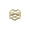 Intex Scandia Skjerf ring "mønster", gull