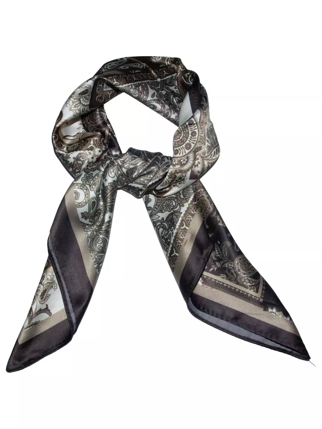 Intex Scandia skjerf paisley brun