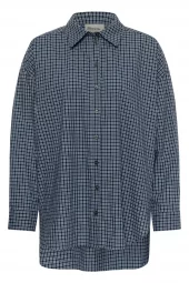 My Essential Wardrobe Ilse boxy shirt, blå/grønn