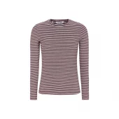 Soft Rebels SRFenja Stripe o-neck top, burgunder stripet