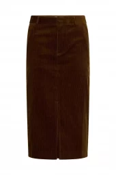 Part Two Sofija Skirt, kordfløyel, brun
